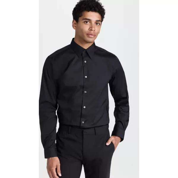 Theory Mens Sylvain Good Cotton ShirtBlack