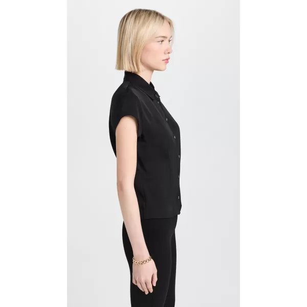 Theory Womens Cap Sleeve BlouseBlack