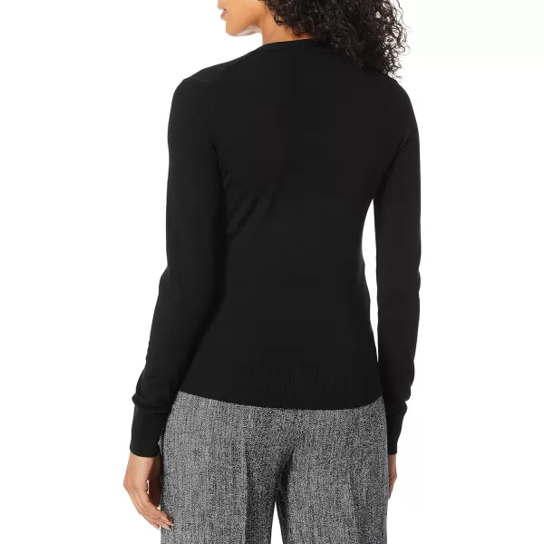 Theory Womens Cardigan Merino Wool SweaterBlack