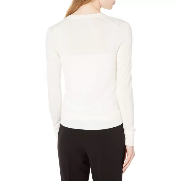 Theory Womens Cardigan Merino Wool SweaterIce White