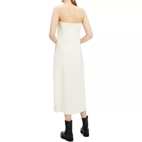 Theory Womens Crepe Strapless Maxi DressRice