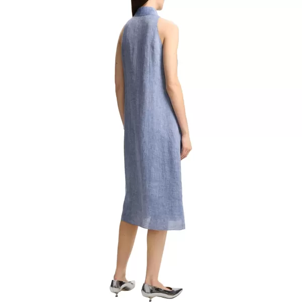 Theory Womens Halter Neck Shirt DressChambray