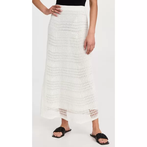 Theory Womens Lace Knit SkirtIvory