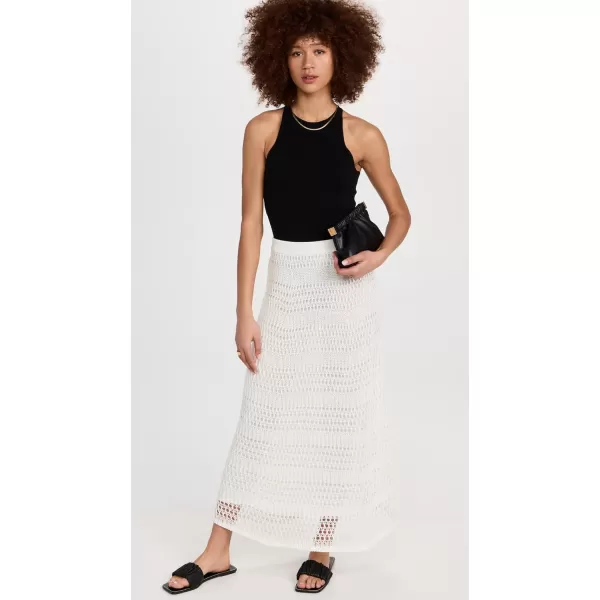 Theory Womens Lace Knit SkirtIvory