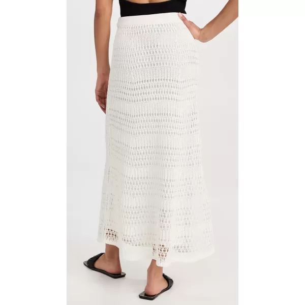 Theory Womens Lace Knit SkirtIvory