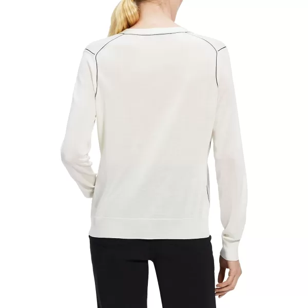 Theory Womens Outline CardiWhite