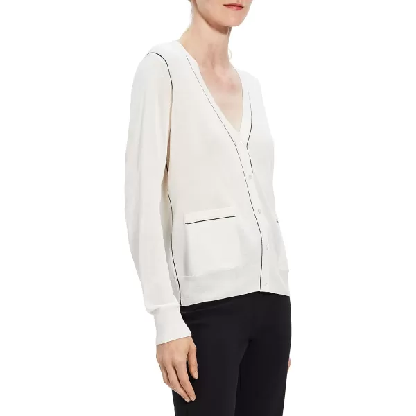 Theory Womens Outline CardiWhite