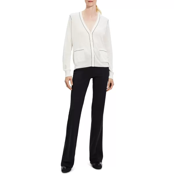 Theory Womens Outline CardiWhite