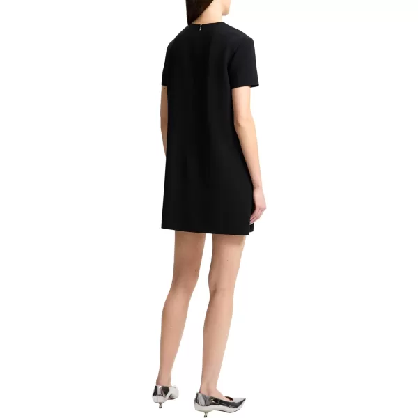 Theory Womens Short Sleeve Pocket Shift DressBlack