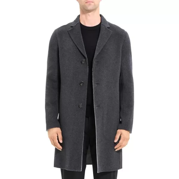 Theory Mens Almec Herringbone CoatBlack Multi