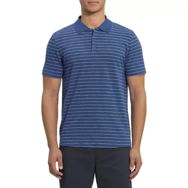 Theory Mens Bron DCosmos D Stripe ShirtEstate BlueWhite