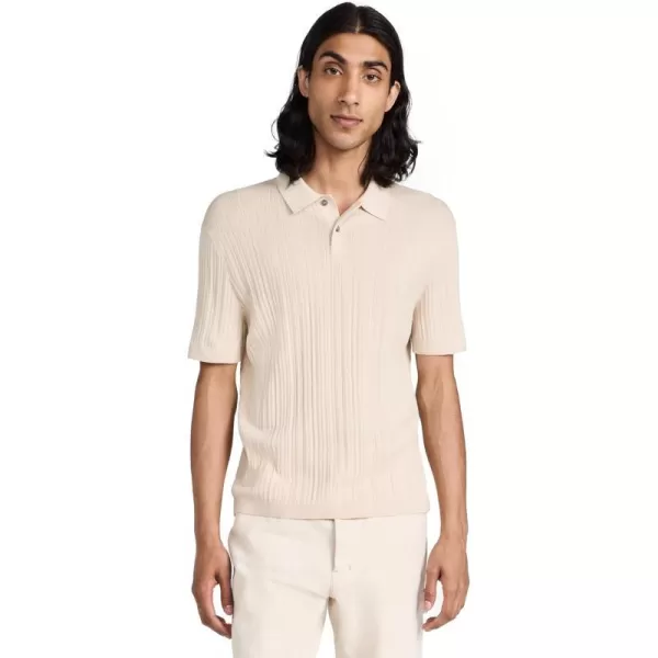 Theory Mens Goris Textured PoloSand