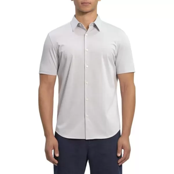 Theory Mens Irving Short Sleeve Structure Knit ShirtVapor