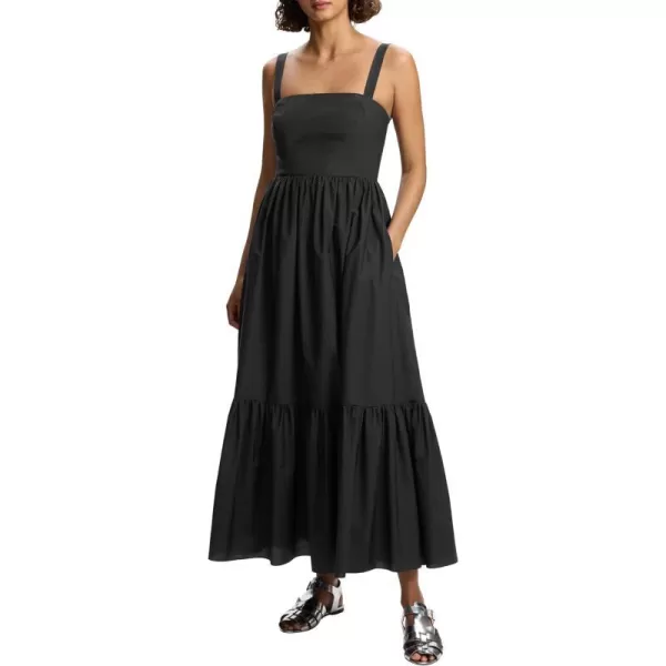 Theory Womens Convertible Strap Tiered DressBlack