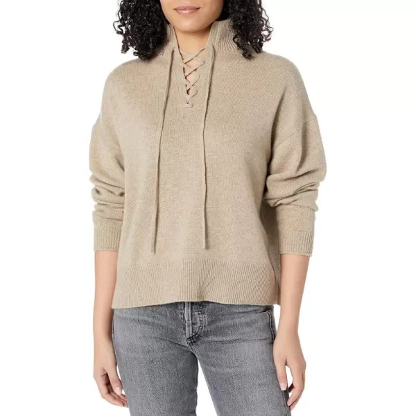 Theory Womens Drawstring Cashmere PulloverBright Oatmeal