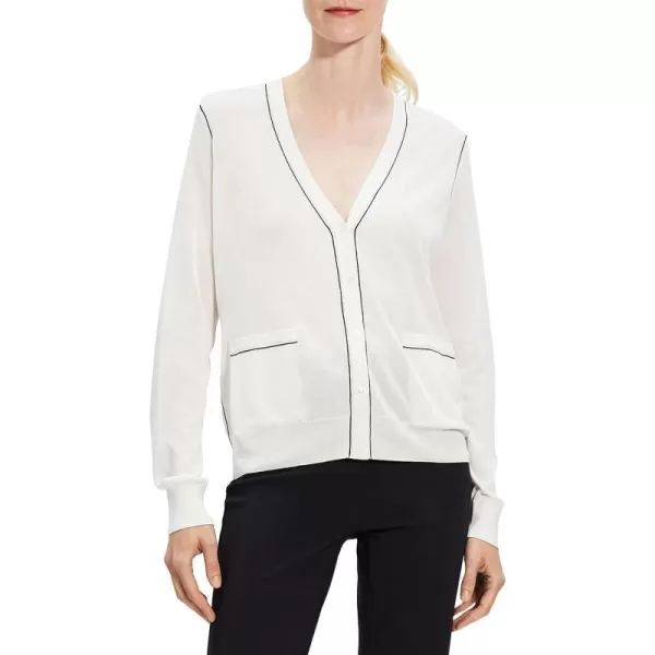 Theory Womens Outline CardiWhite