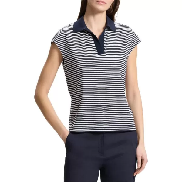 Theory Womens ST OPEN POLONavyWhite