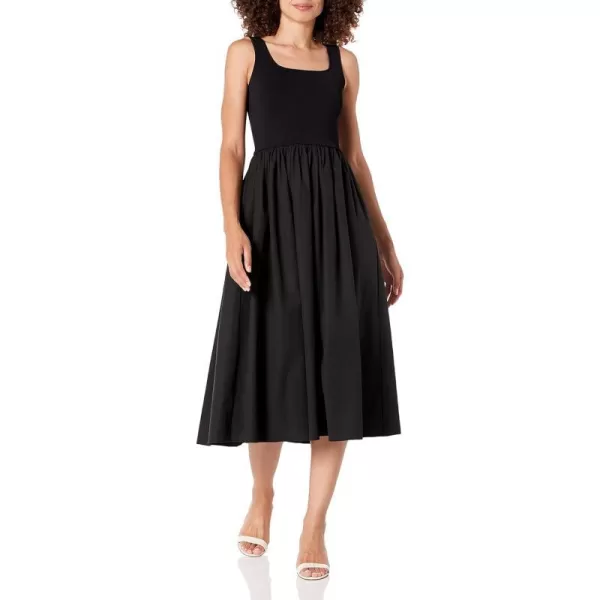 Theory Womens Sleeveless Volume DressBlack