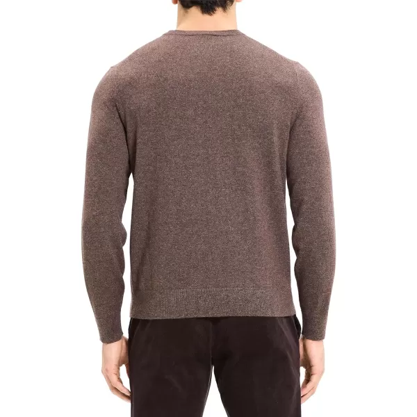 Theory Mens Hilles Crew B Cashmere SweaterPeat Heather