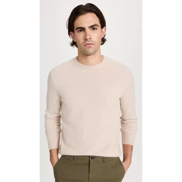 Theory Mens Hilles Crew B Cashmere SweaterWheat