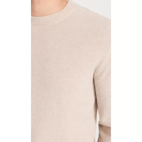 Theory Mens Hilles Crew B Cashmere SweaterWheat