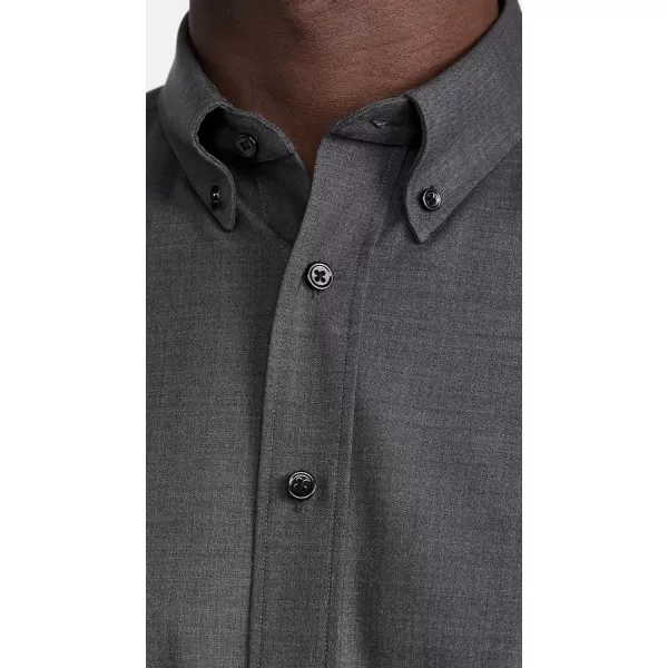 Theory Mens Hugh Button Down ShirtMedium Charcoal