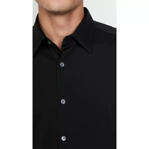 Theory Mens Sylvain Structure Knit ShirtBlack