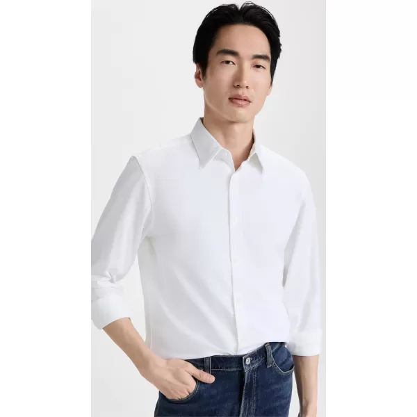 Theory Mens Sylvain Structure Knit ShirtWhite