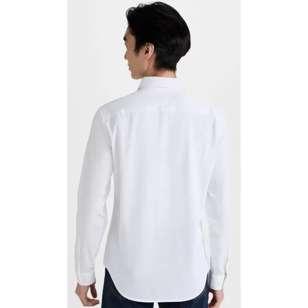 Theory Mens Sylvain Structure Knit ShirtWhite