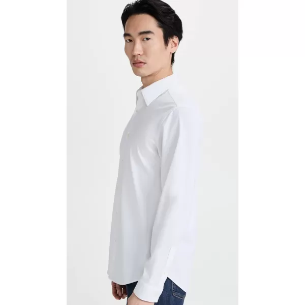 Theory Mens Sylvain Structure Knit ShirtWhite