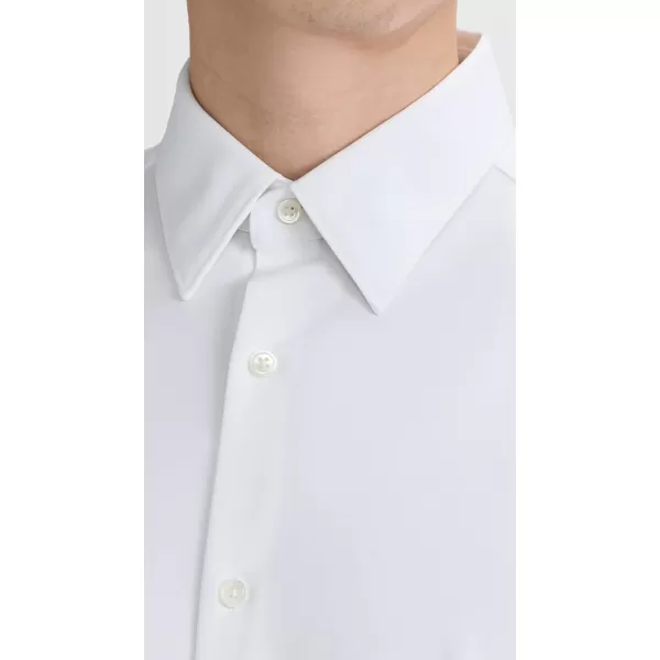 Theory Mens Sylvain Structure Knit ShirtWhite