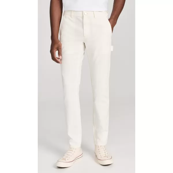 Theory Mens Zaine Carpenter Canvas Straight PantsIvory