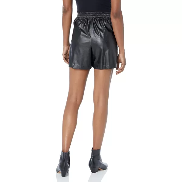 Theory Womens Easy Pullon Short in Mercer FauxBlack