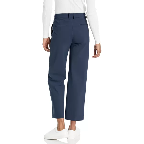 Theory Womens HighWaist Ponte Straight PantNavy