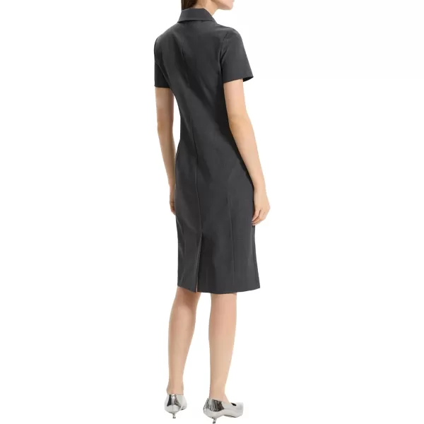 Theory Womens Slim Polo DressCharcoal Melange