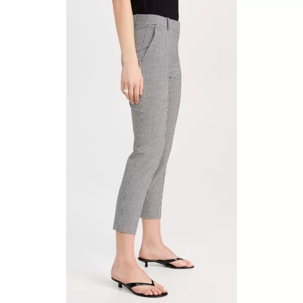 Theory Womens Treeca Tailor Check PantsBlack Multi