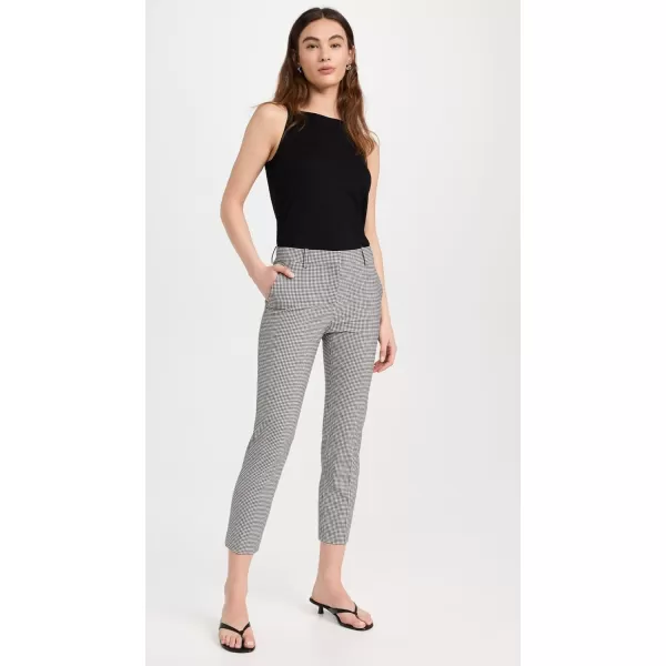 Theory Womens Treeca Tailor Check PantsBlack Multi