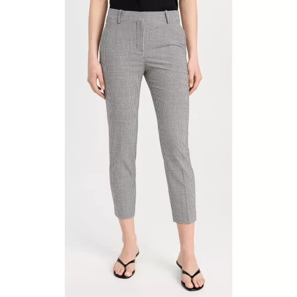 Theory Womens Treeca Tailor Check PantsBlack Multi