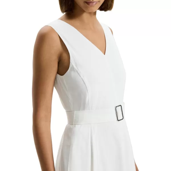 Theory Womens VNeck Volume DressWhite