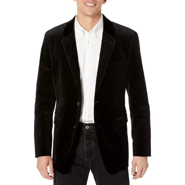 Theory Mens Stretch Velvet Tailored JacketBlack