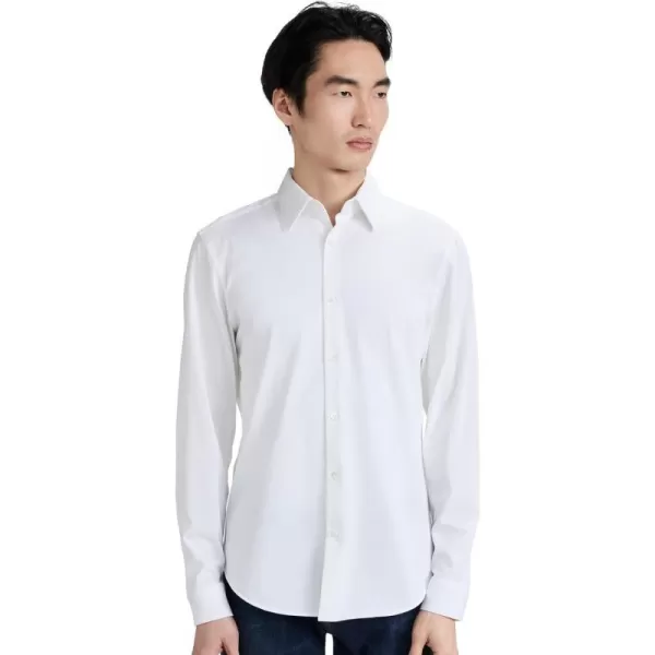 Theory Mens Sylvain Structure Knit ShirtWhite