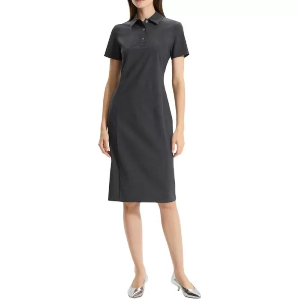 Theory Womens Slim Polo DressCharcoal Melange