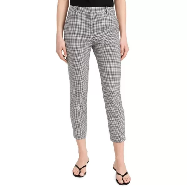 Theory Womens Treeca Tailor Check PantsBlack Multi