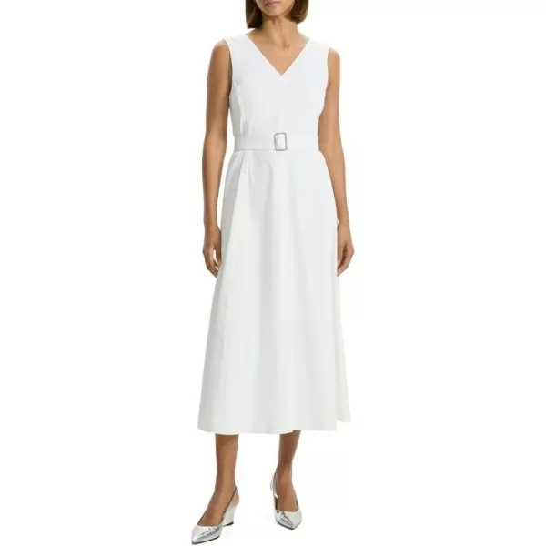 Theory Womens VNeck Volume DressWhite