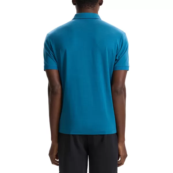 Theory Mens Noran PoloJersey LyBold Teal