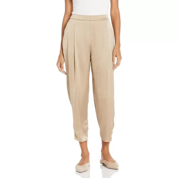 Theory Womens Pleated Carrot Pant in Crushed SatinMesa