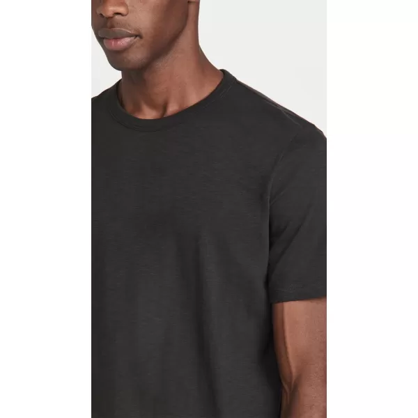 Theory Mens Essential Cosmos Slub Cotton TeeBlack