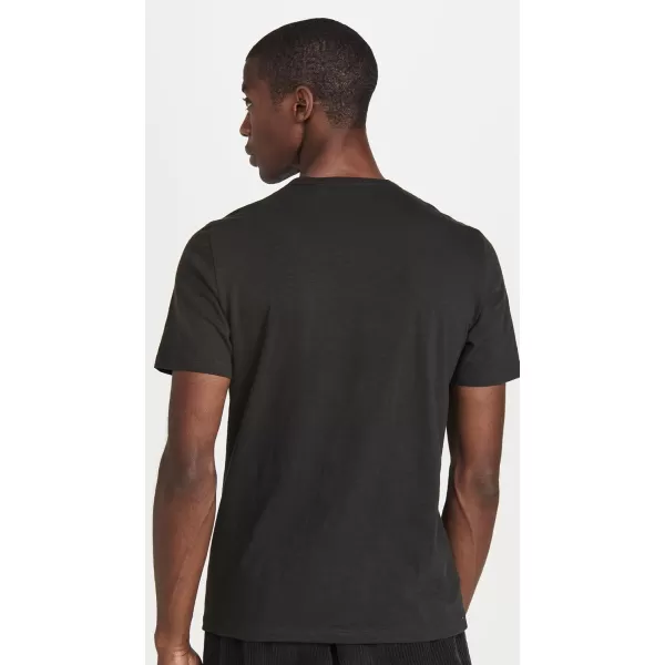 Theory Mens Essential Cosmos Slub Cotton TeeBlack