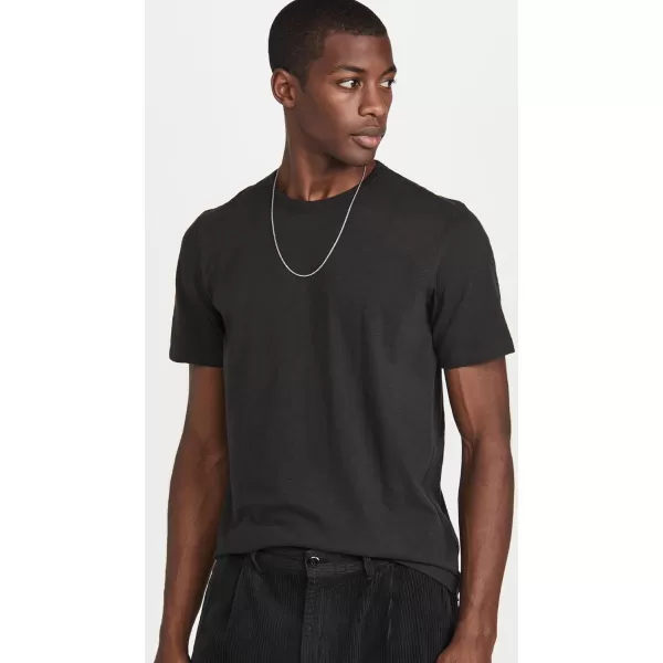 Theory Mens Essential Cosmos Slub Cotton TeeBlack