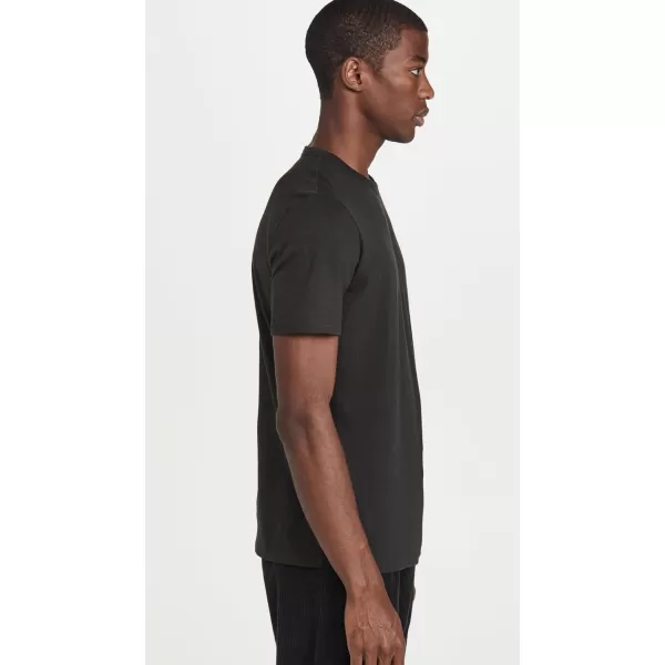 Theory Mens Essential Cosmos Slub Cotton TeeBlack